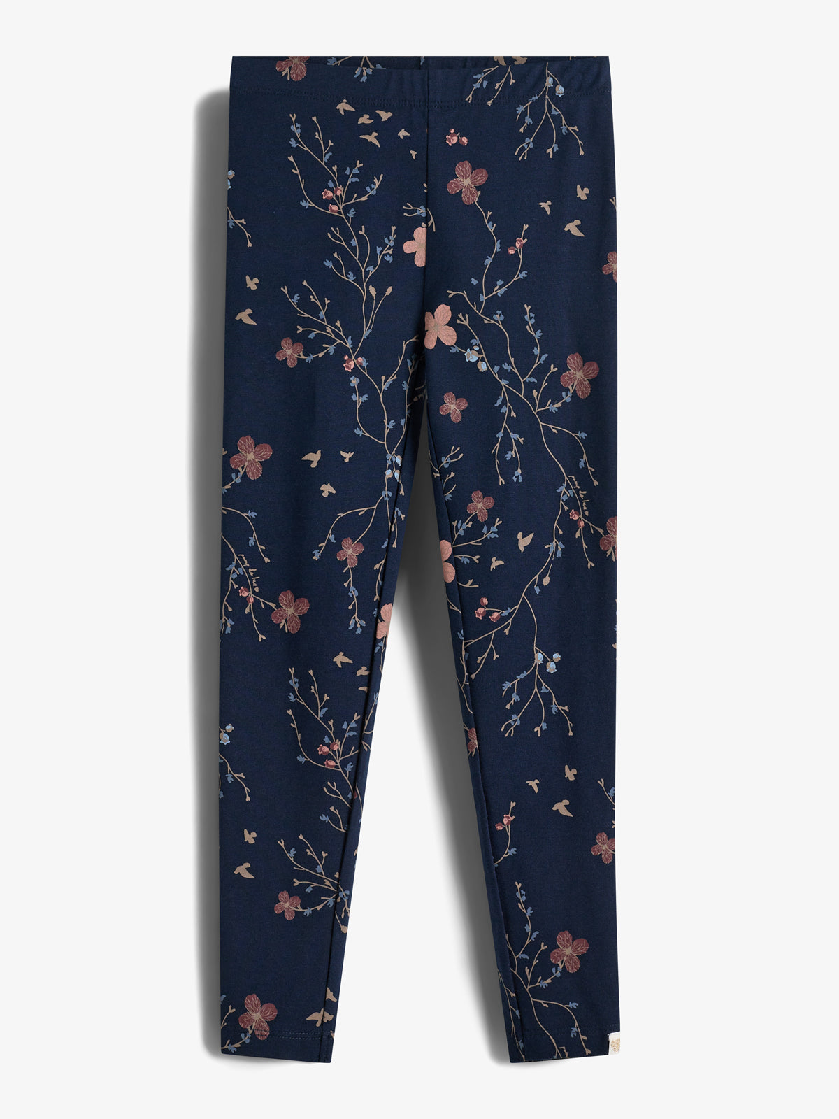 Jersey legging met bloemenprint - Kids - Blue/Rose