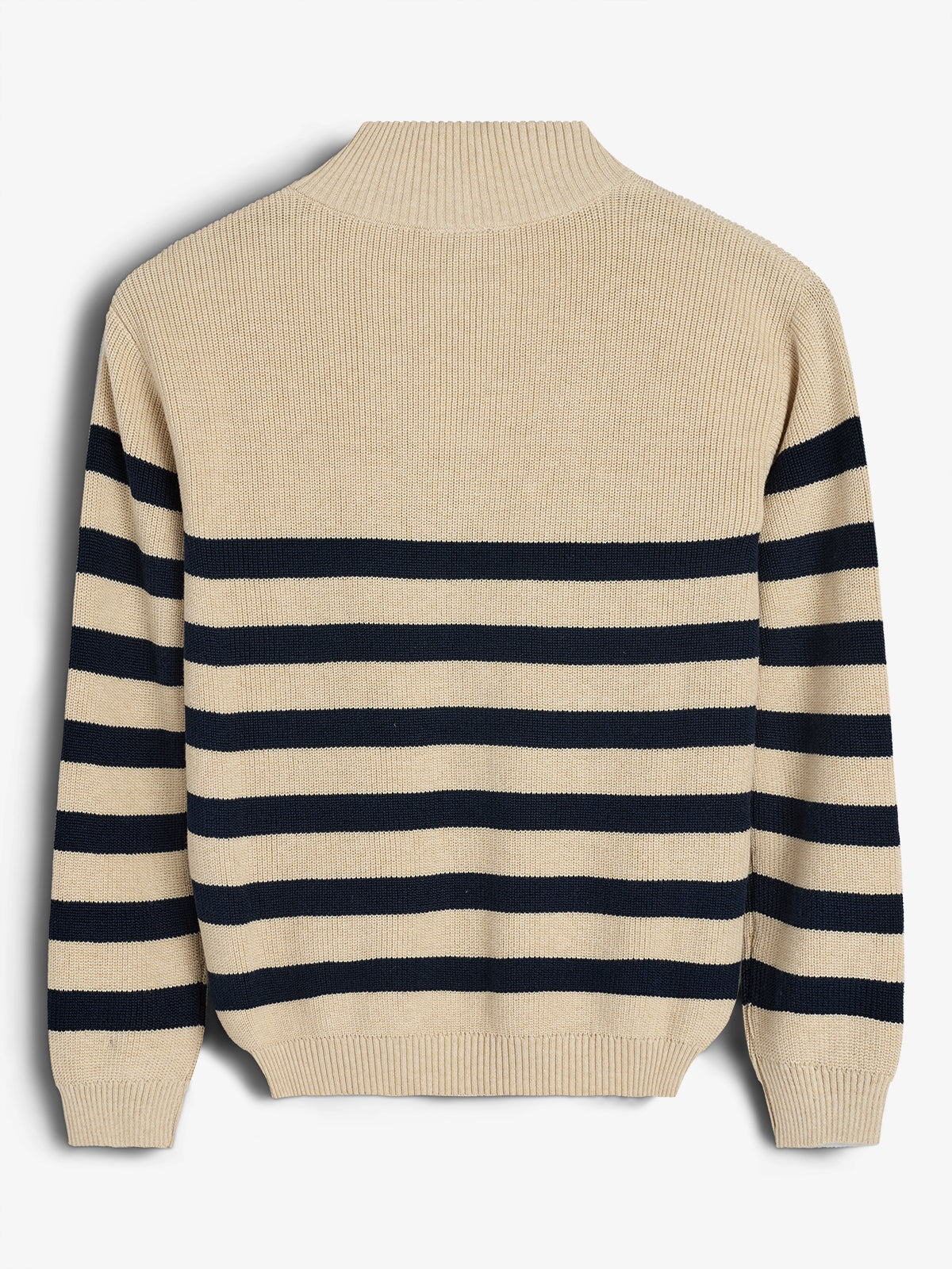 Sweater met kwart rits - Kids - Beige/Navy