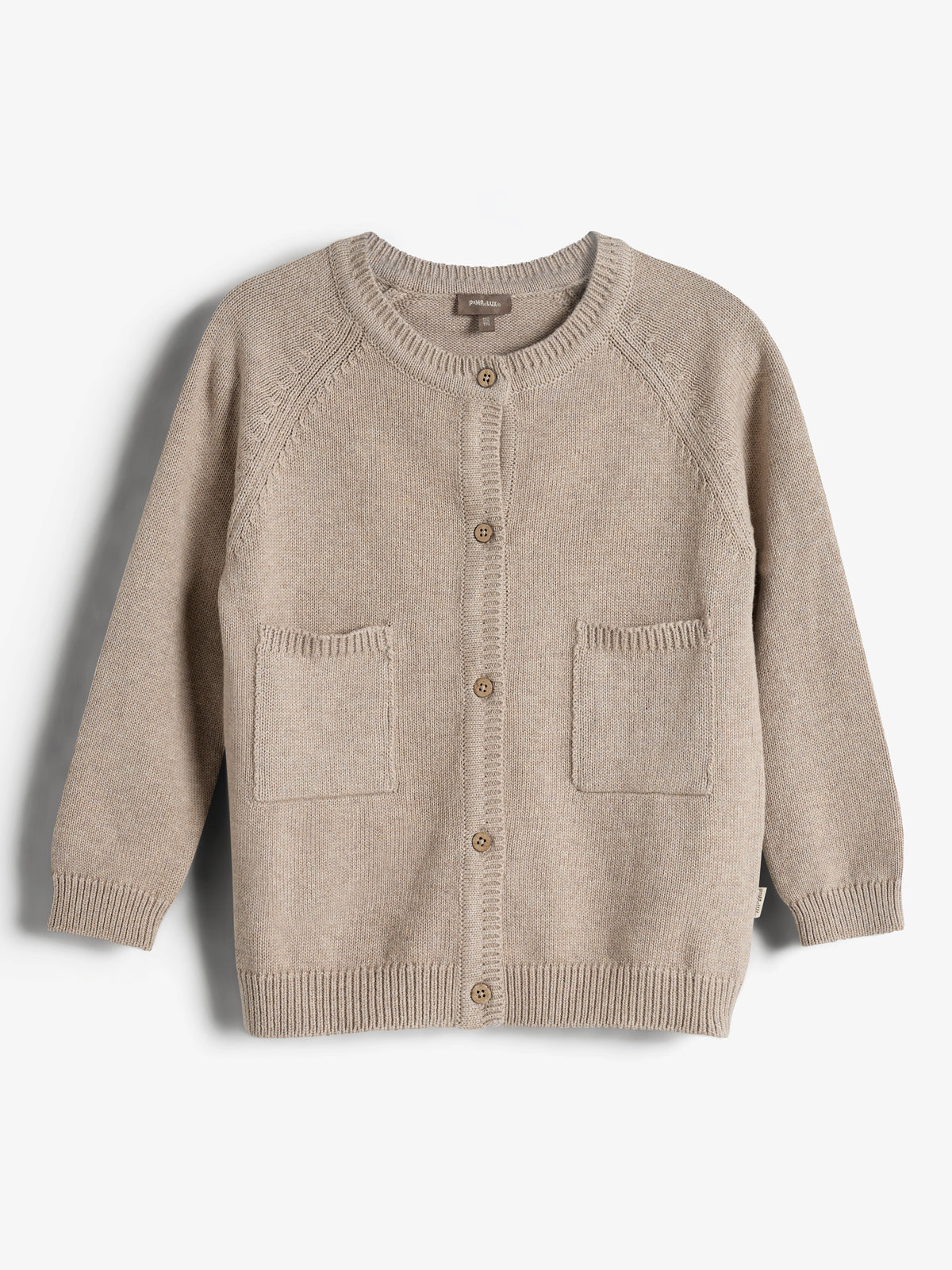Katoenen gebreid vest - Kids - Light Beige Melange