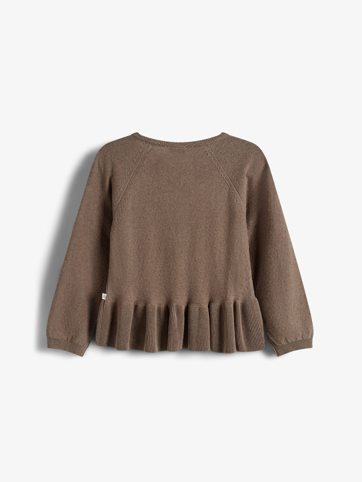 Katoenen gebreide tuniek - Kids - Brown Melange