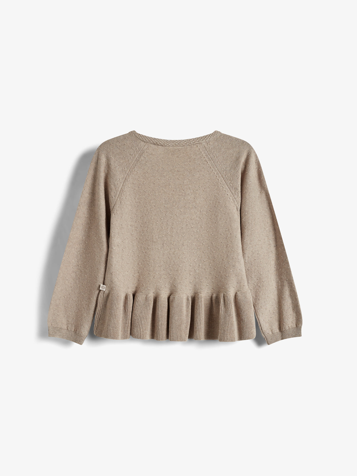 Katoenen gebreide tuniek - Kids - Light Beige Melange