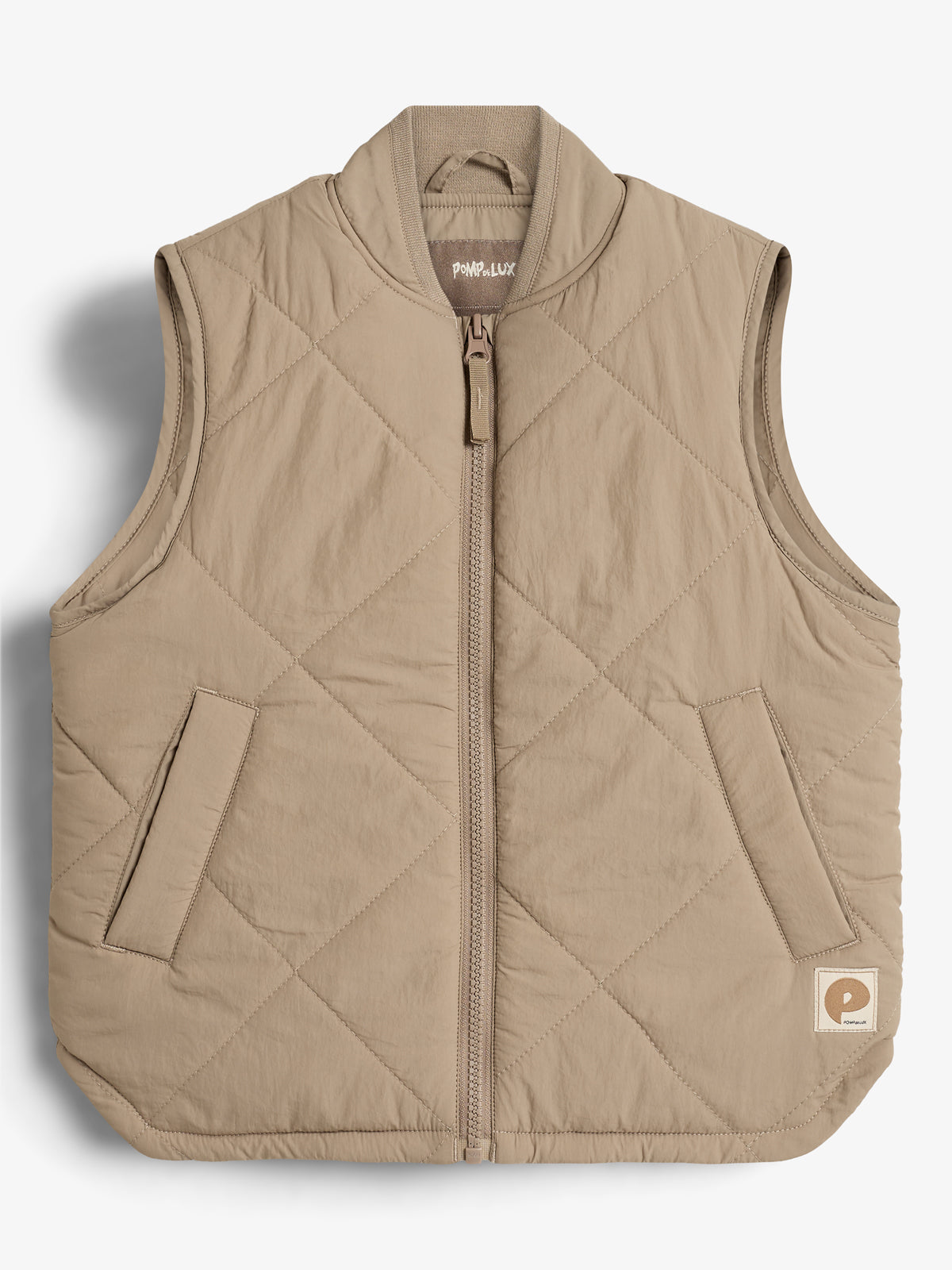 Gewatteerd Gilet - Kids - Dark beige