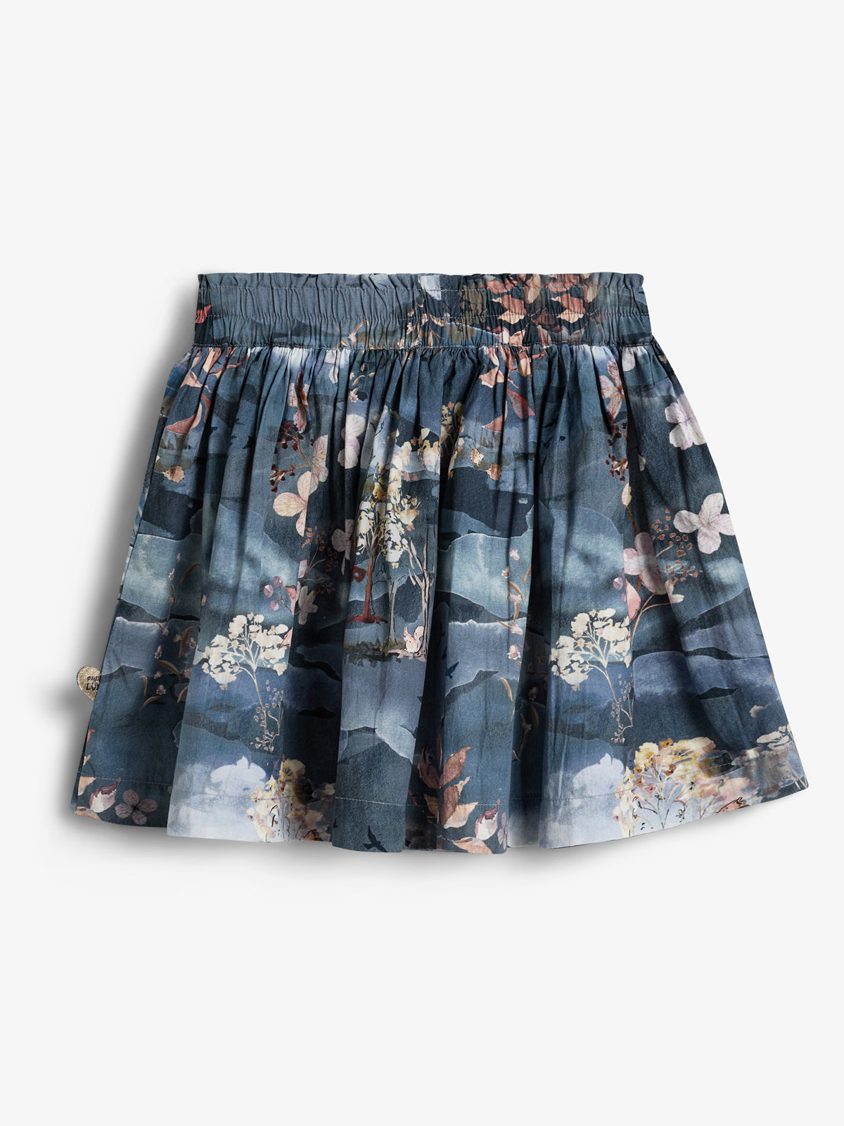 Popeline rok met landelijke print - Kids - Blue/Rose