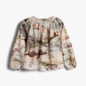 Poplin tuniek met landschapsprint - Kids - Moonlight/Purple