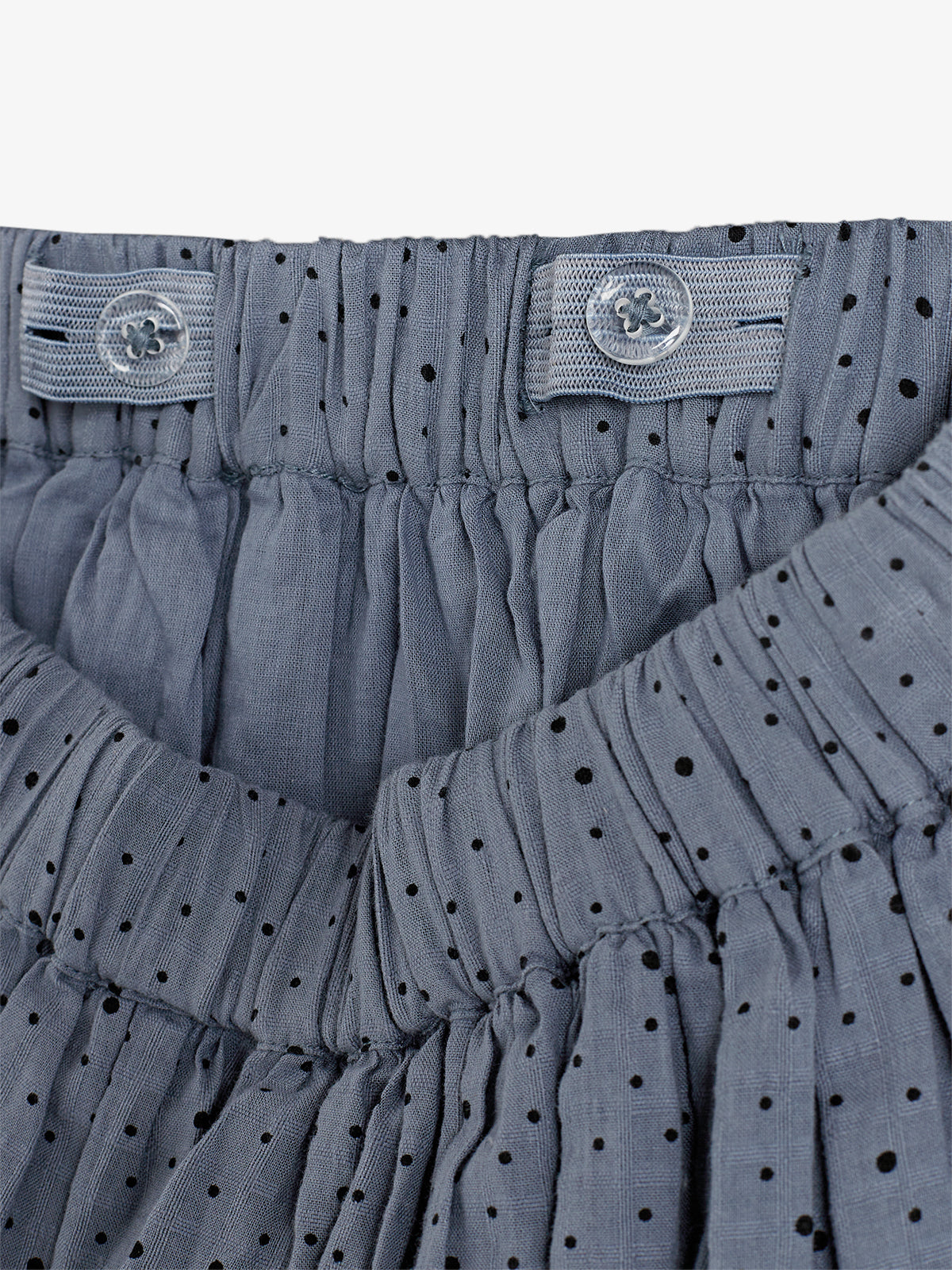 Katoenen rok met microstippen - Kids - Dusty Blue