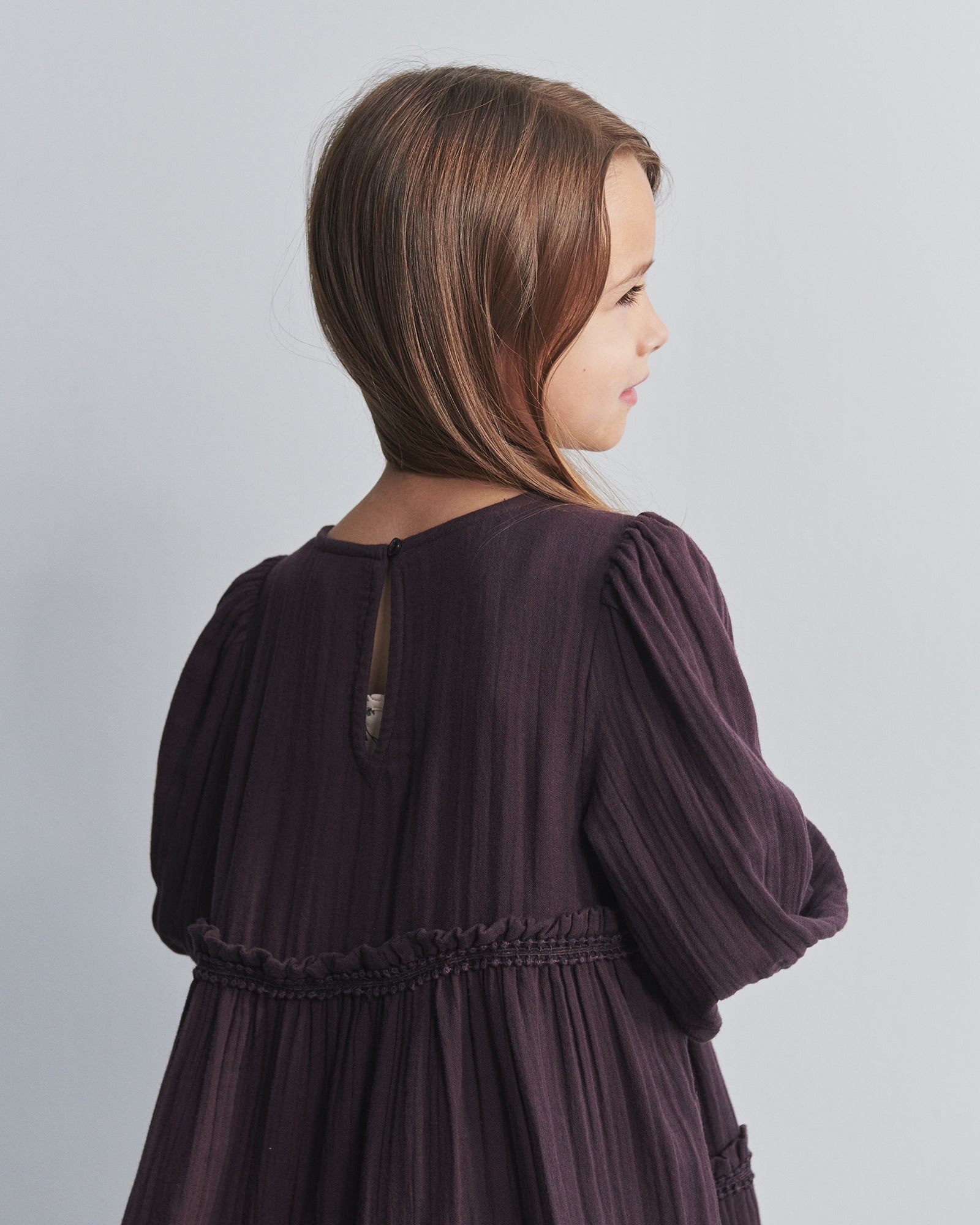 Boho Jurk - Kids - Dark Purple