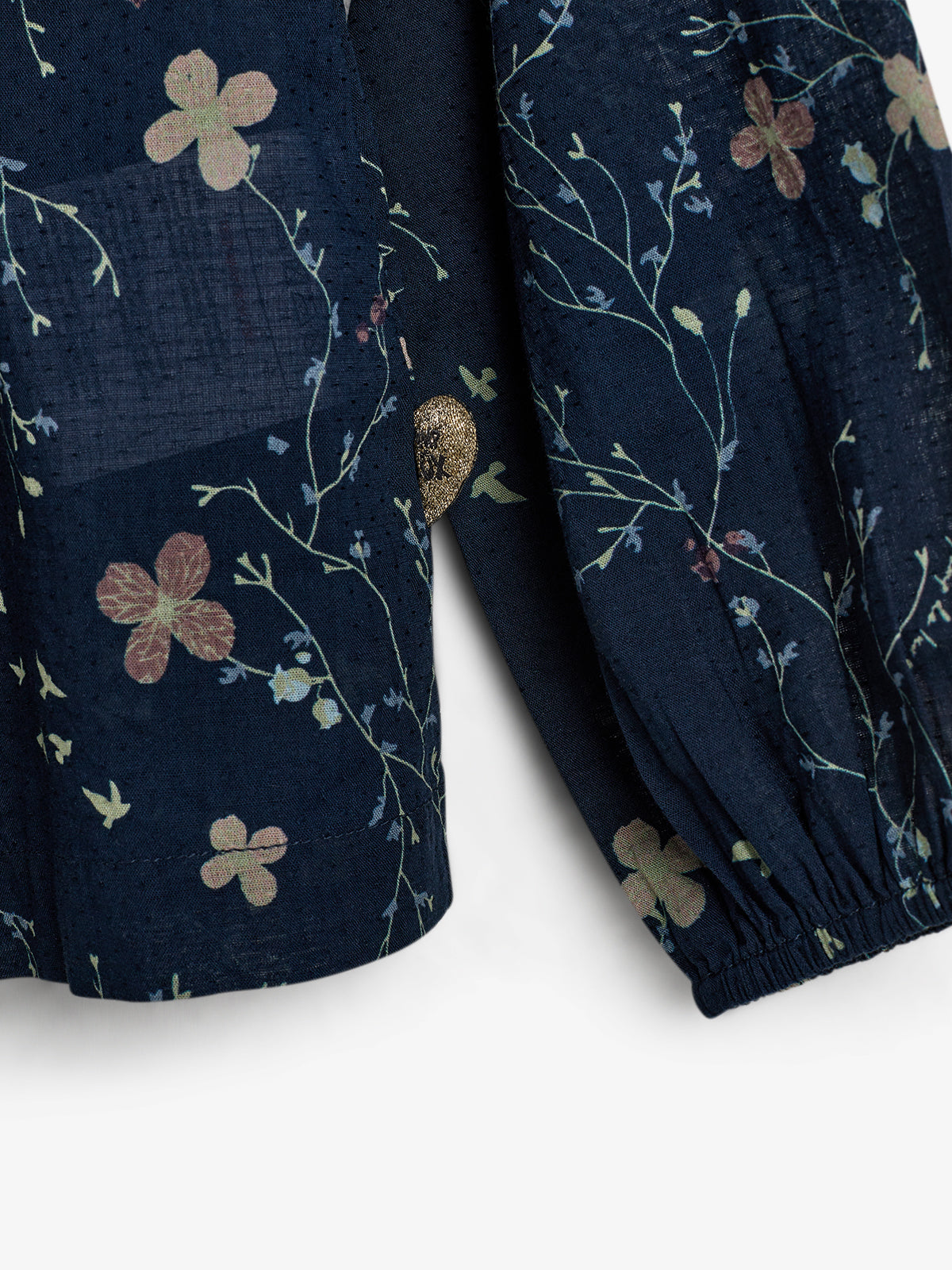 Tuniek met bloemenprint - Kids - Blue/Rose