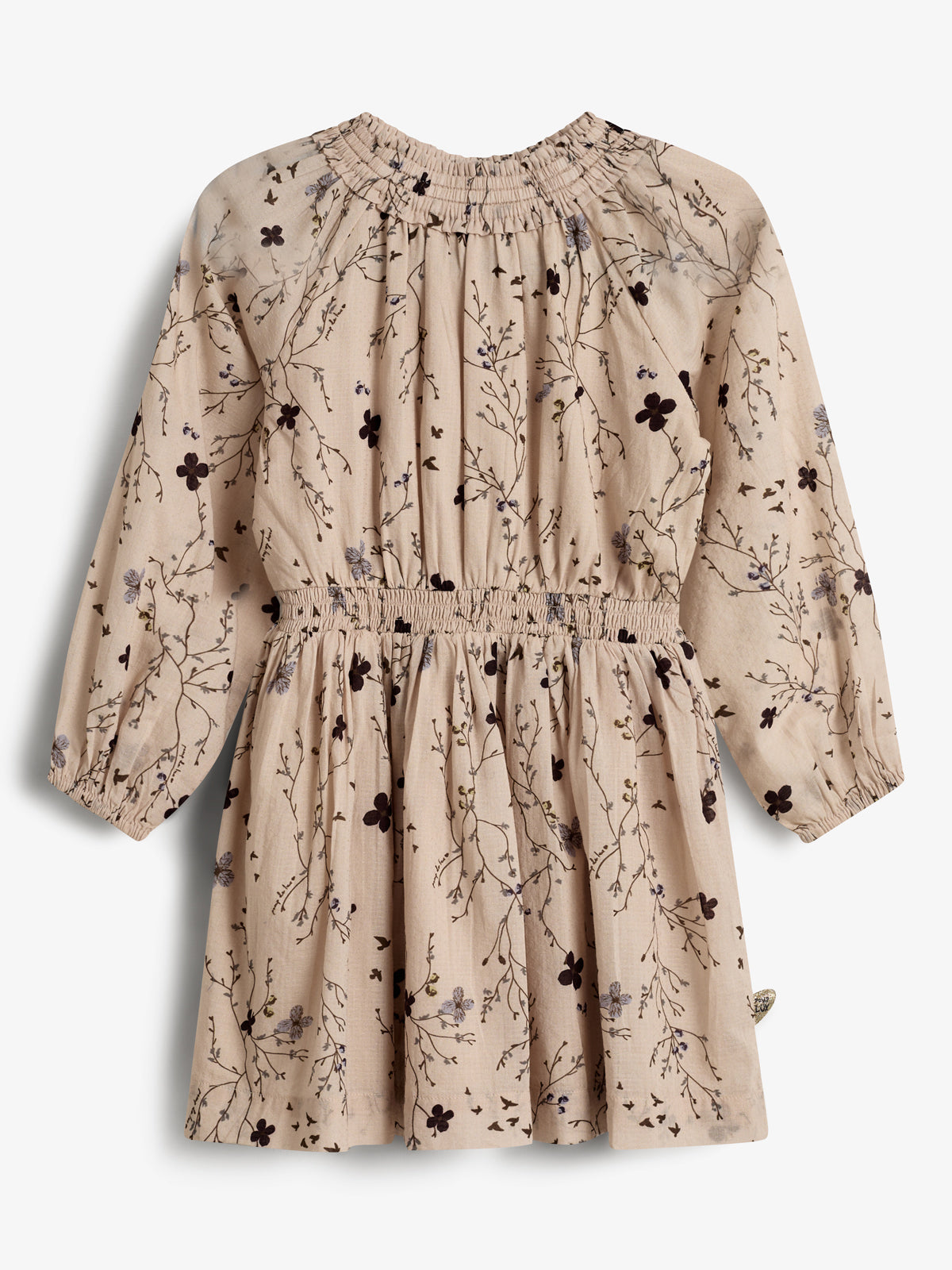 Smock Taille Jurk met Bloemenprint - Kids - Moonlight/Purple