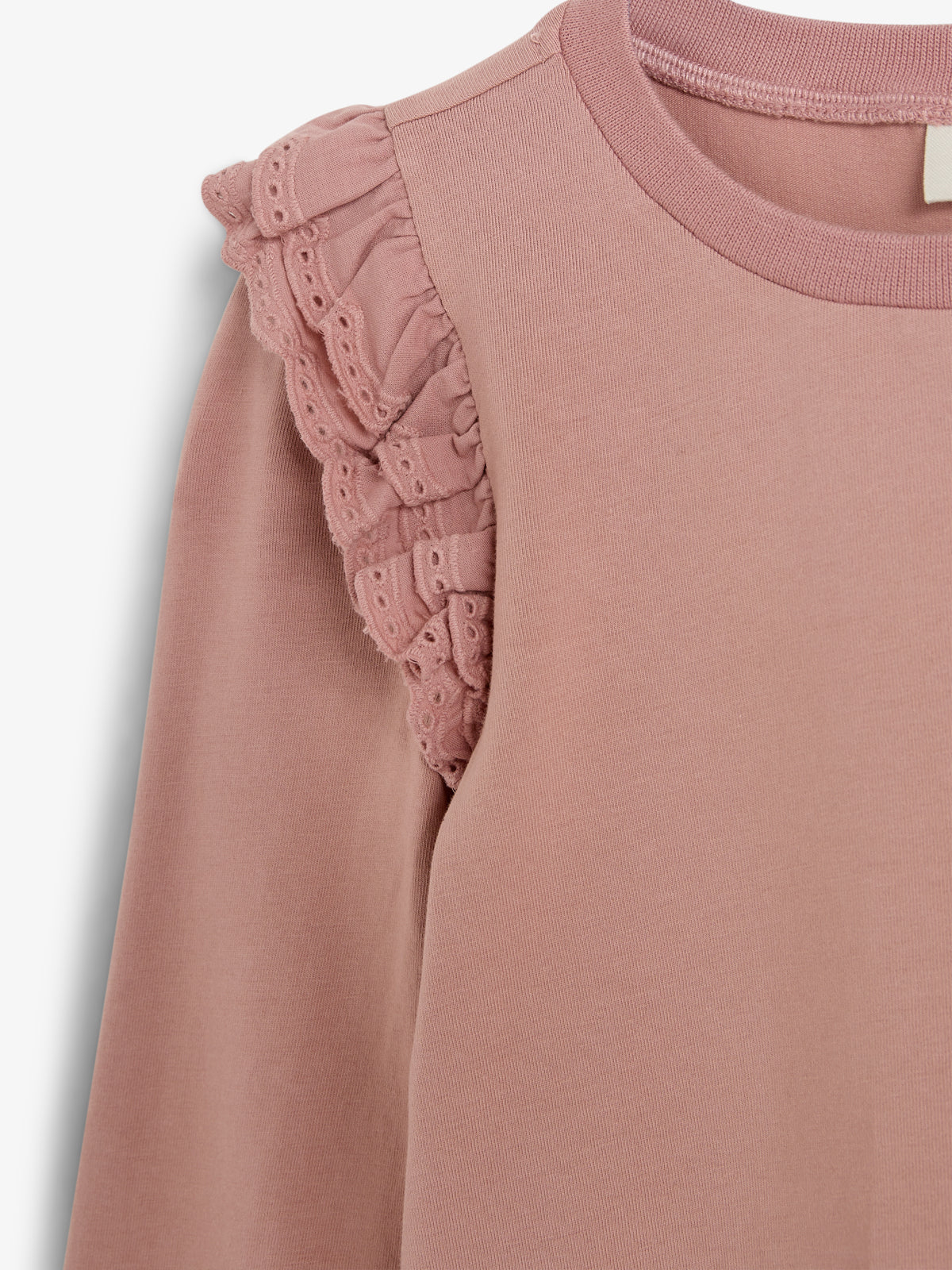 Jersey blouse met kraagje - Kids - Dusty Rose