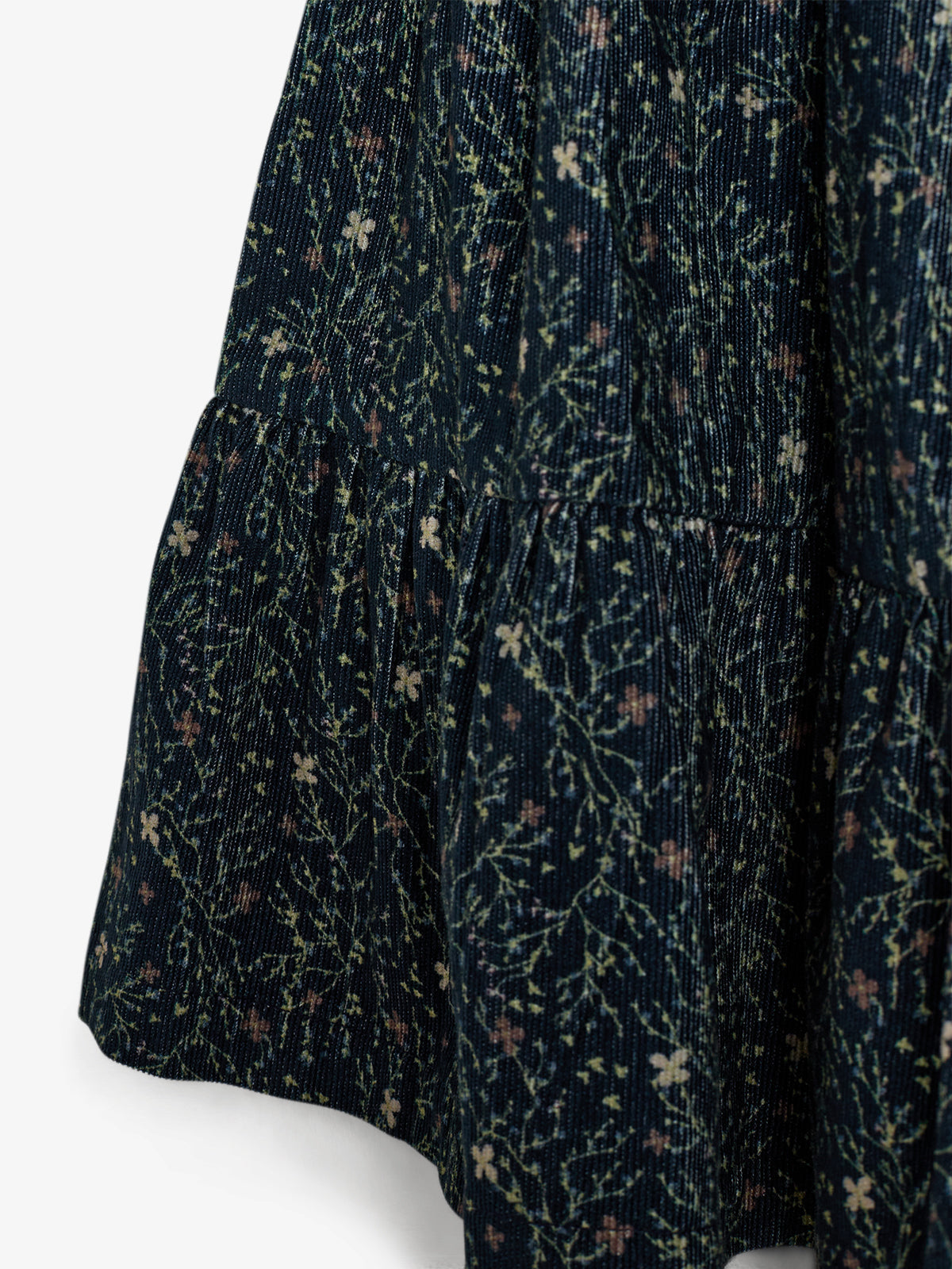 Corduroy rok met bloemenprint - Kids - Blue/Rose