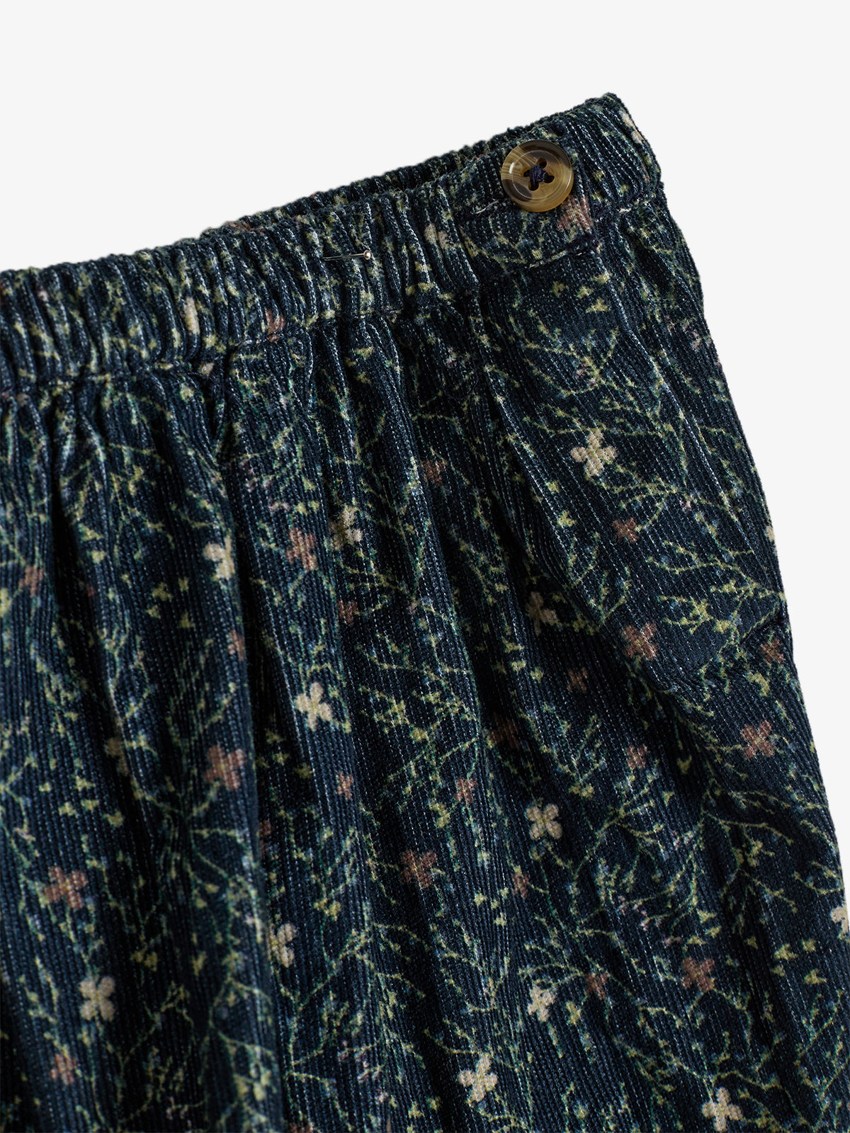Corduroy rok met bloemenprint - Kids - Blue/Rose