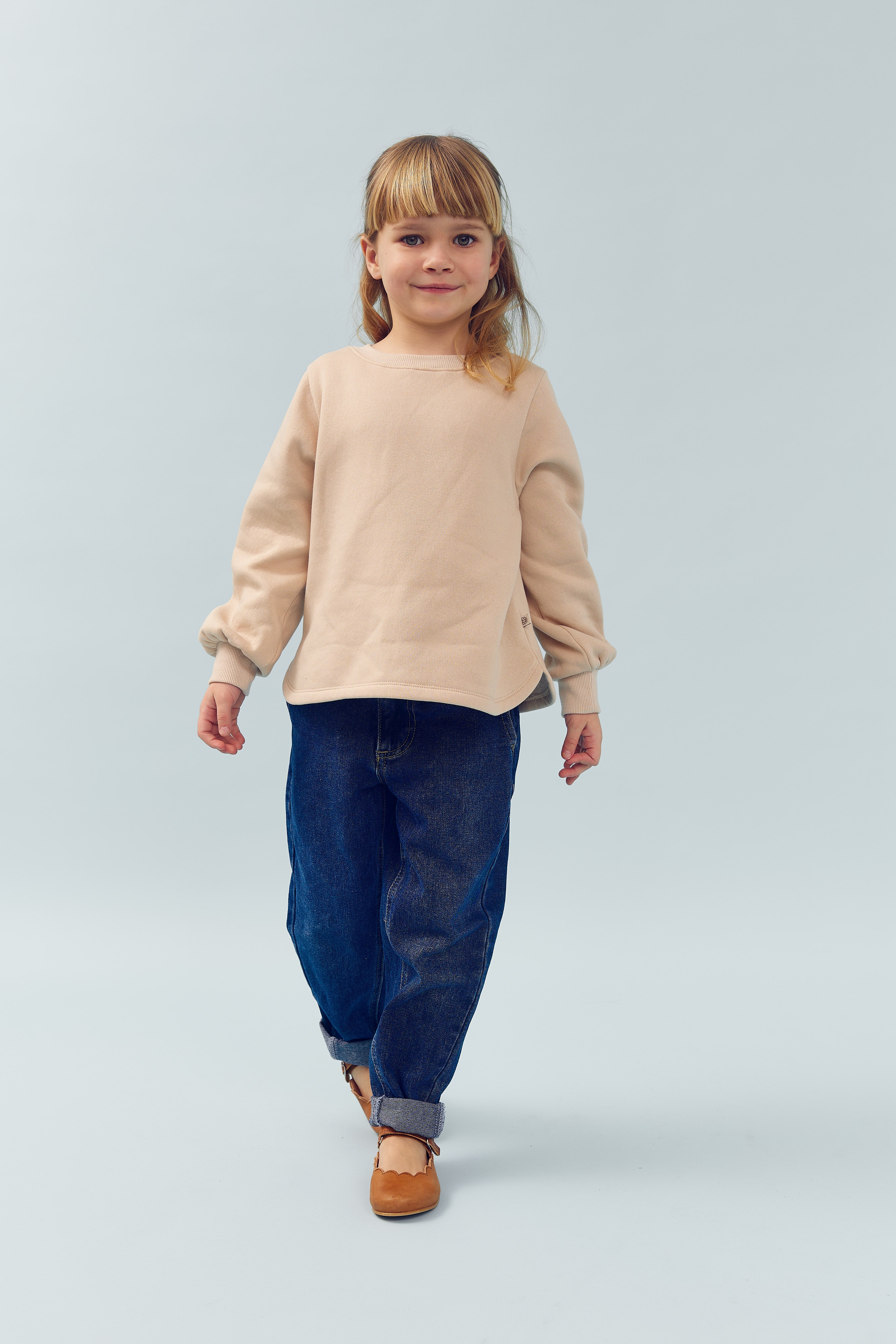 Sweatshirt met afgeronde zoom - Kids - Moonlight