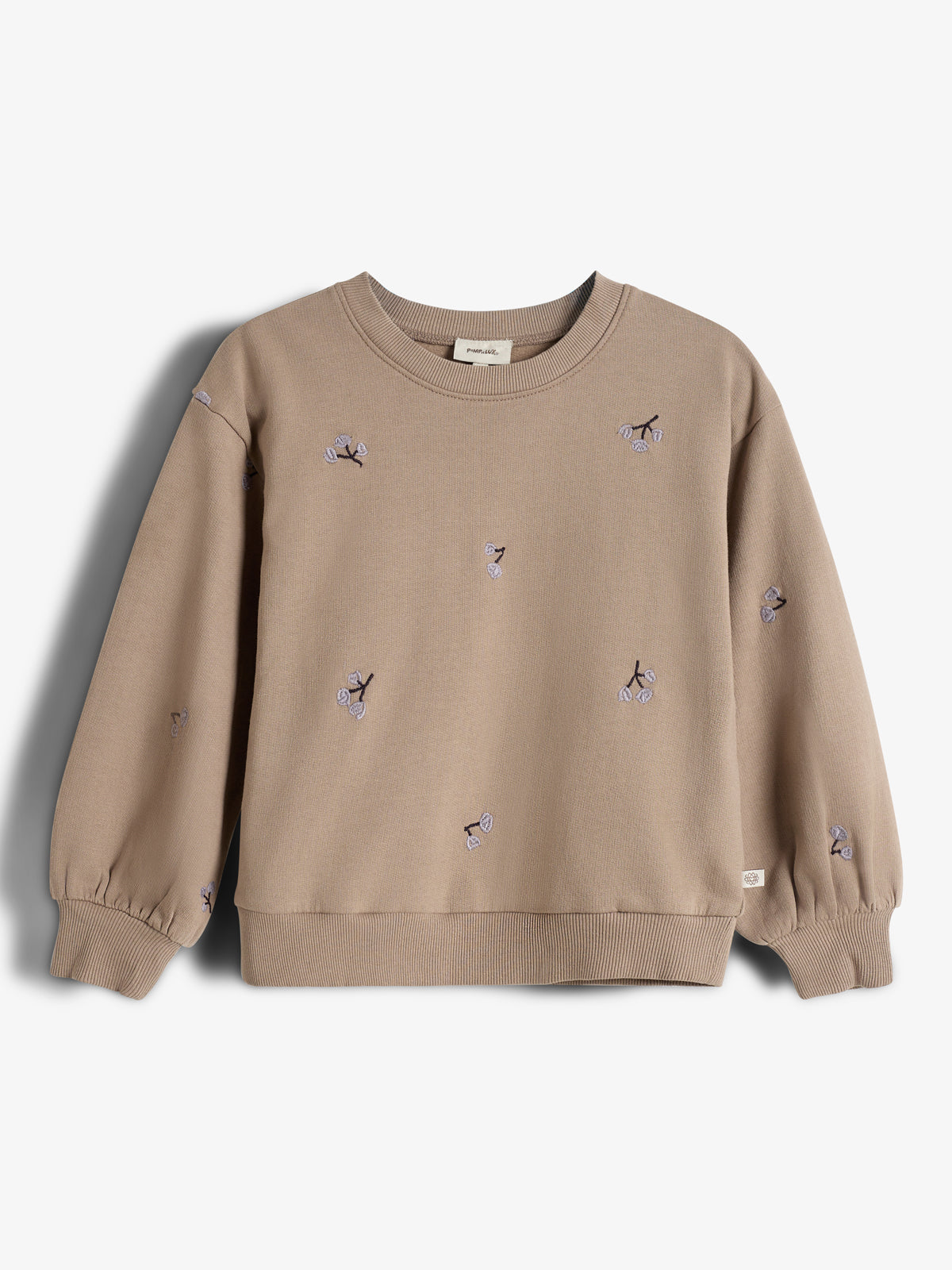 Sweatshirt met borduursel - Kids - Dark Beige