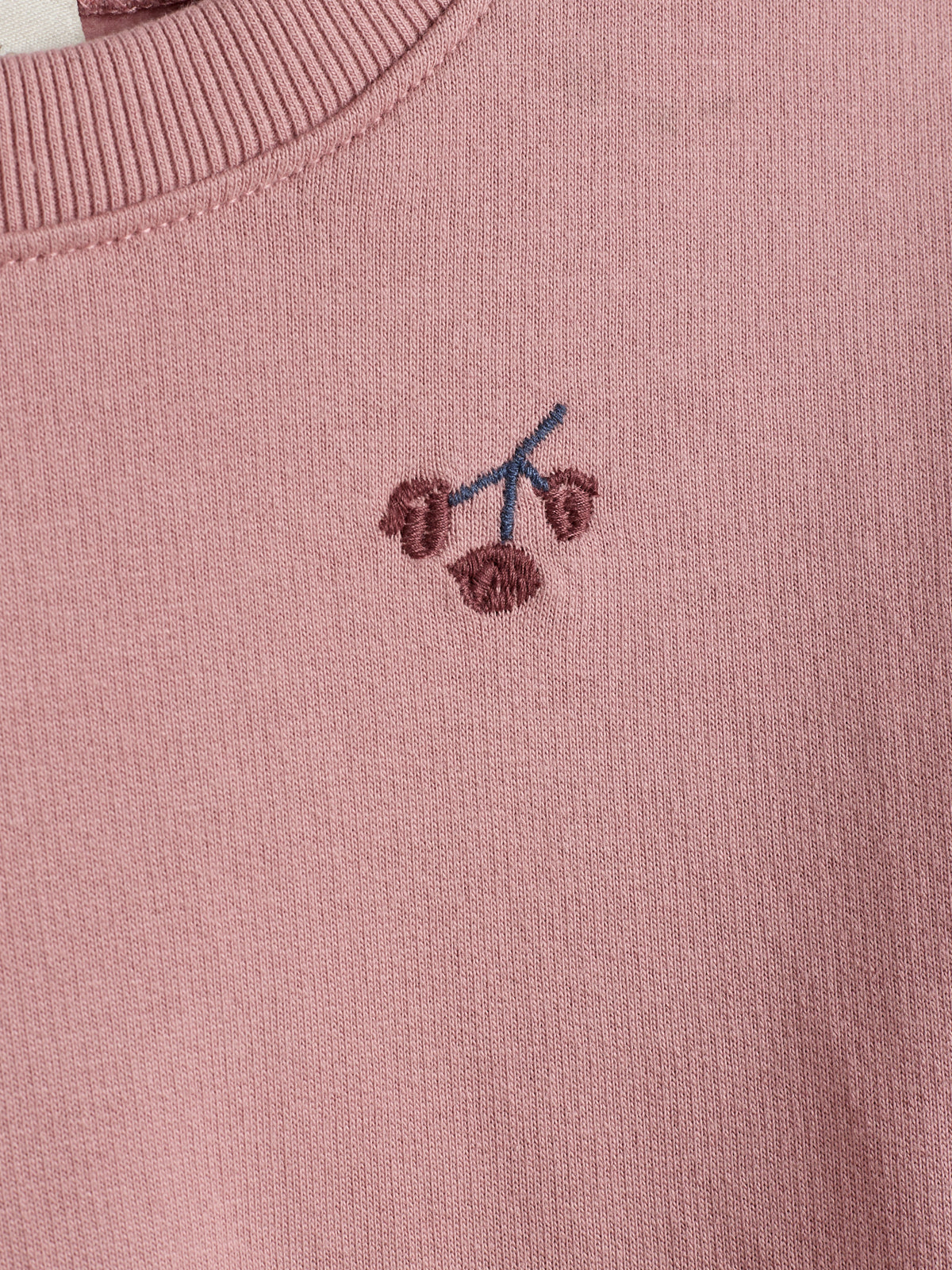 Sweatshirt met borduursel - Kids - Dusty Rose