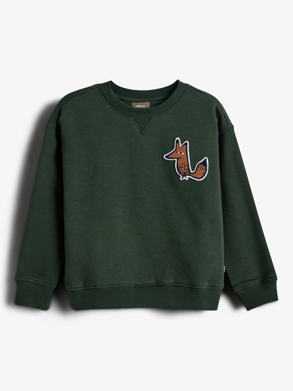 Sweatshirt Vos Badge - Kids - Dark Green