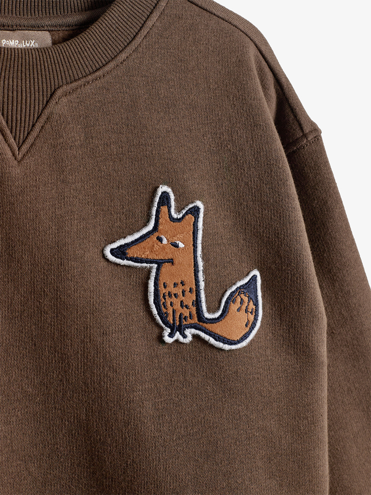 Sweatshirt Vos Badge - Kids - Dark Earth