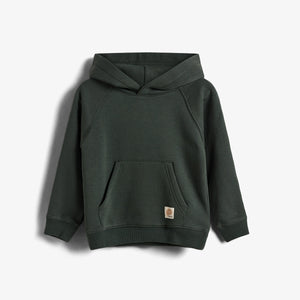 Hoodie in. Kangoeroezak - Kids - Dark Green