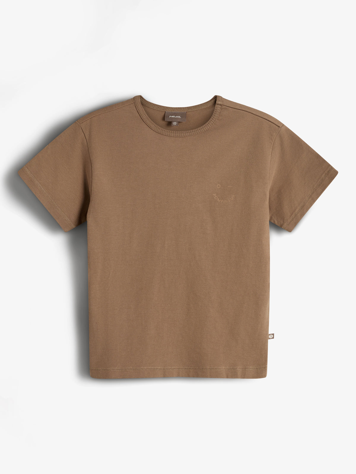 Short Sleeve T-shirt w. Back Print - Kids - Walnut