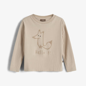 Foxie T-shirt met lange mouwen - Kids - Beige
