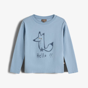 Foxie T-shirt met lange mouwen - Kids - Blue