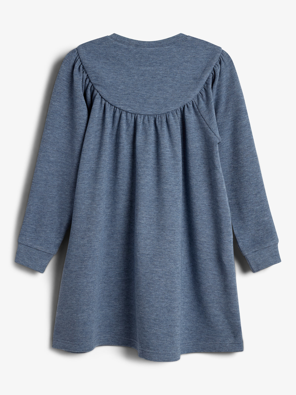 Pluche Jersey Jurk - Kids - Blue Melange