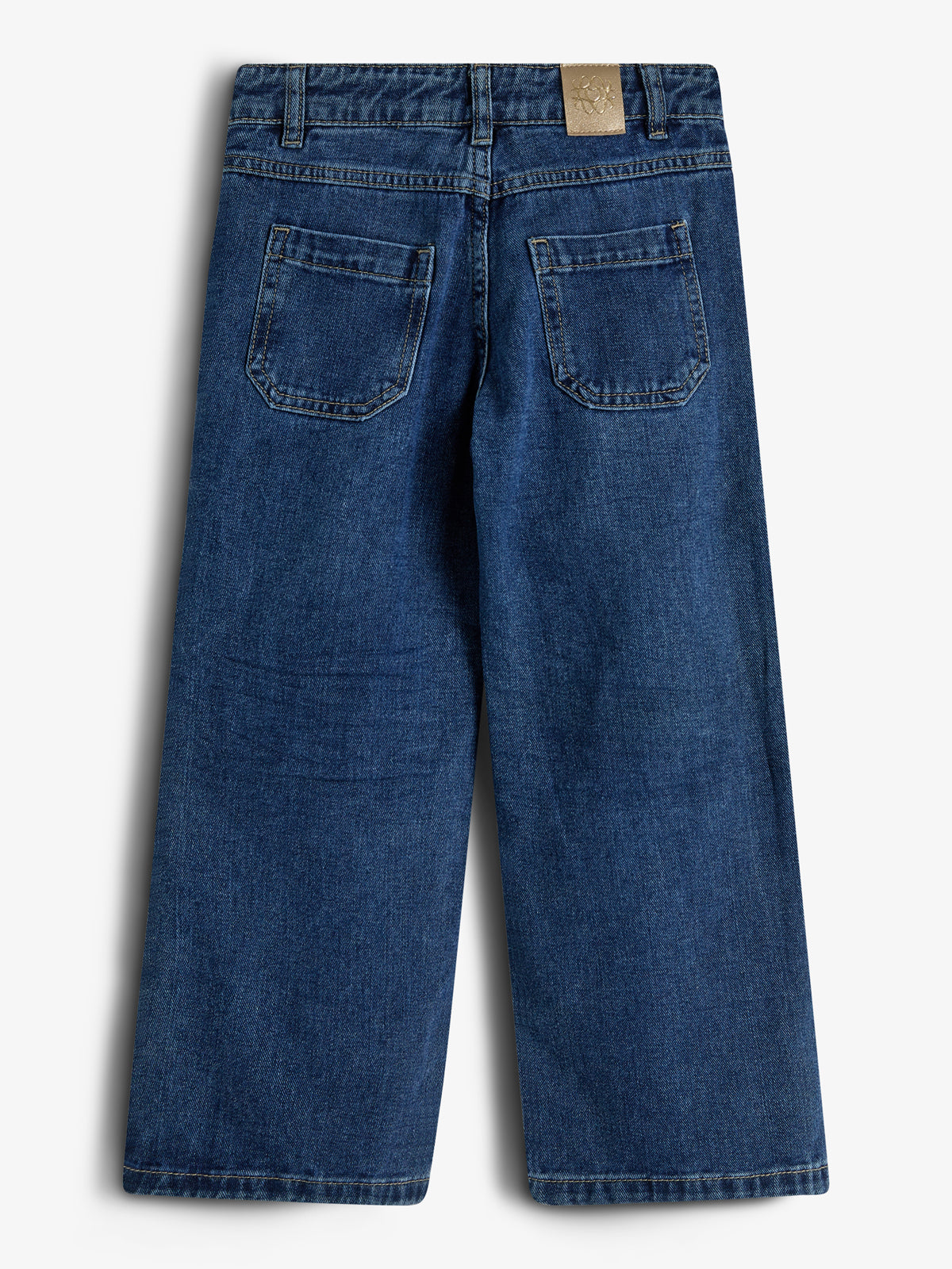 Jeans met wijde pijpen - Kids - Dark Blue Denim