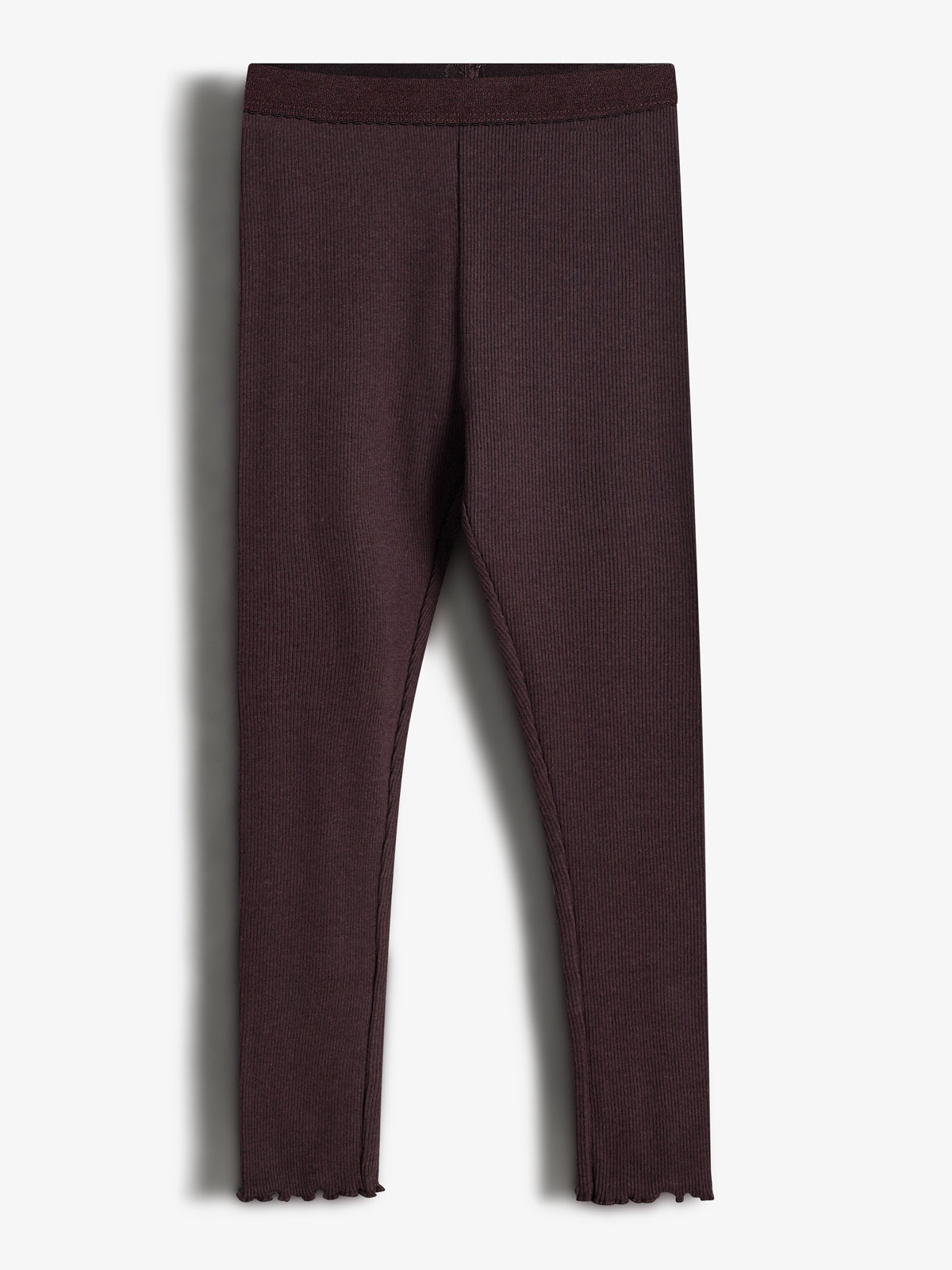 Basic Modal Rib Legging - Kids - Dark Purple