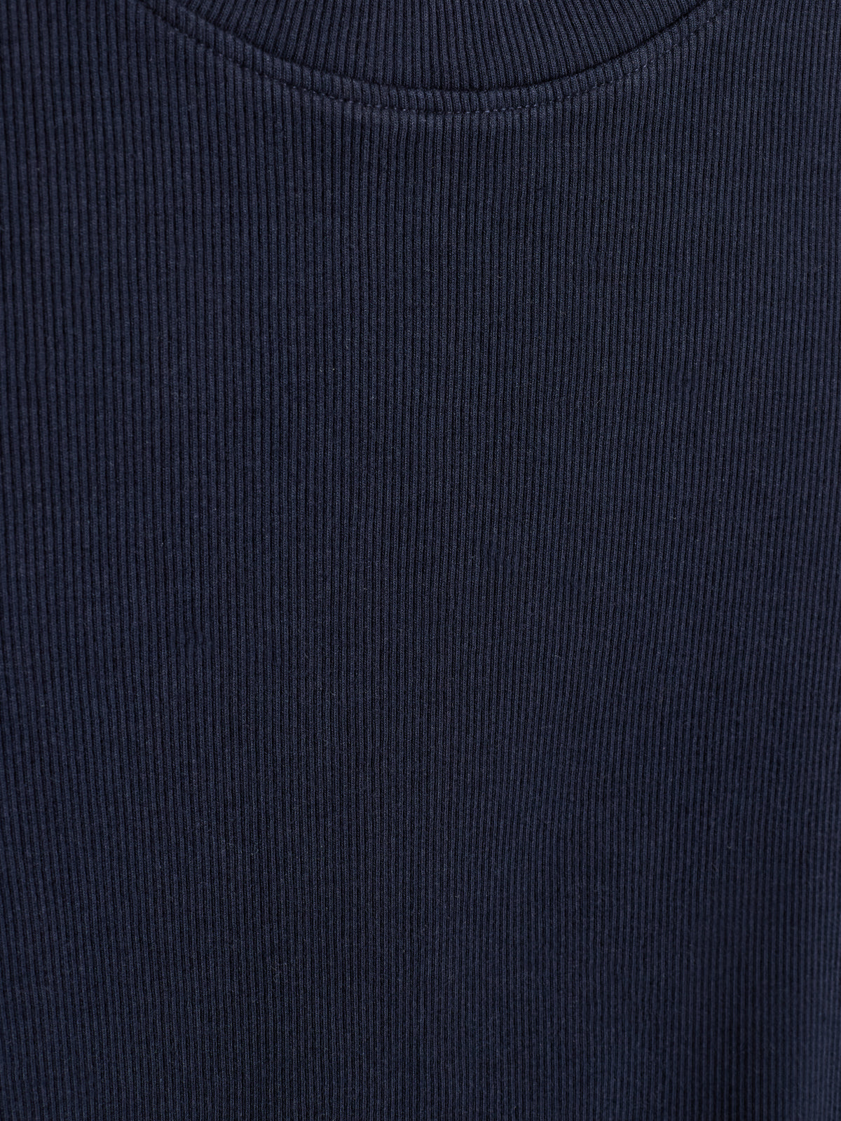 Basic Rib T-shirt met lange mouwen - Kids - Navy