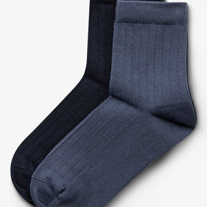 Sokken 2-pack - Kids - Navy/Vintage Blue