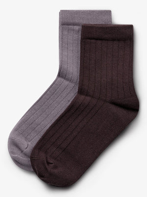 Sokken 2-pack - Kids - Dusty Purple/Dark Purple