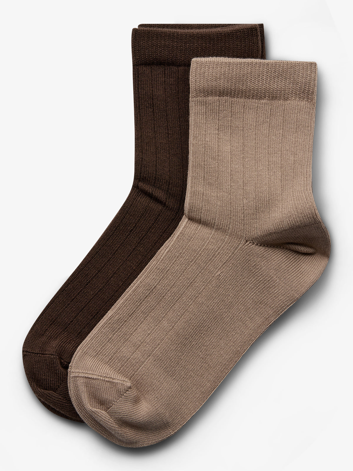 Sokken 2-pack - Kids - Dark Earth/Dark Beige