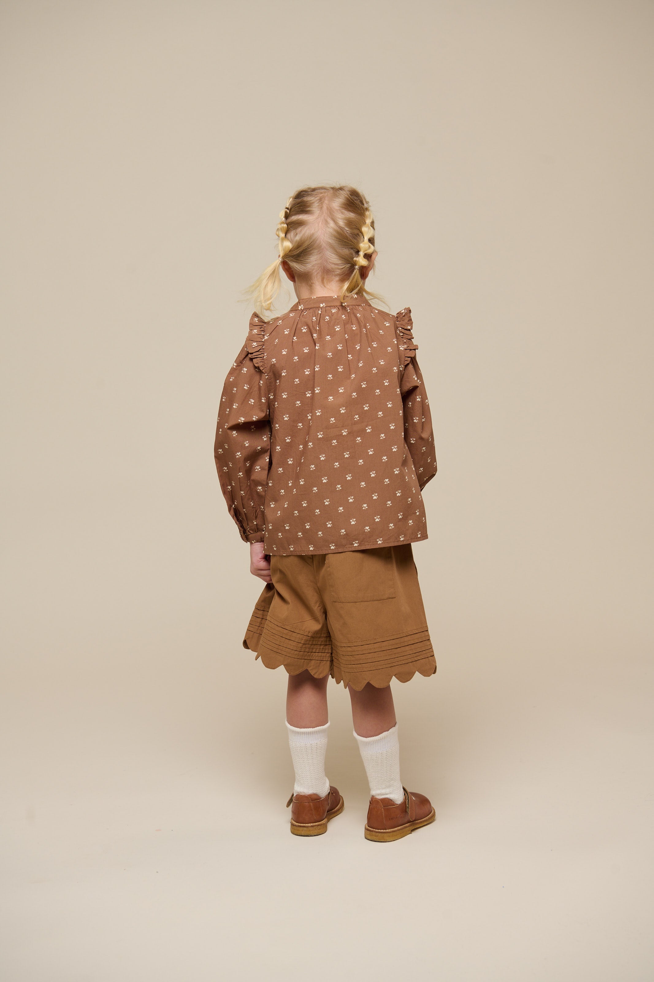 Bedrukte Poplin Overhemdblouse - Kids - Coconut | 101057 Camilla