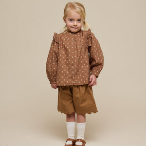 Bedrukte Poplin Overhemdblouse - Kids - Coconut | 101057 Camilla