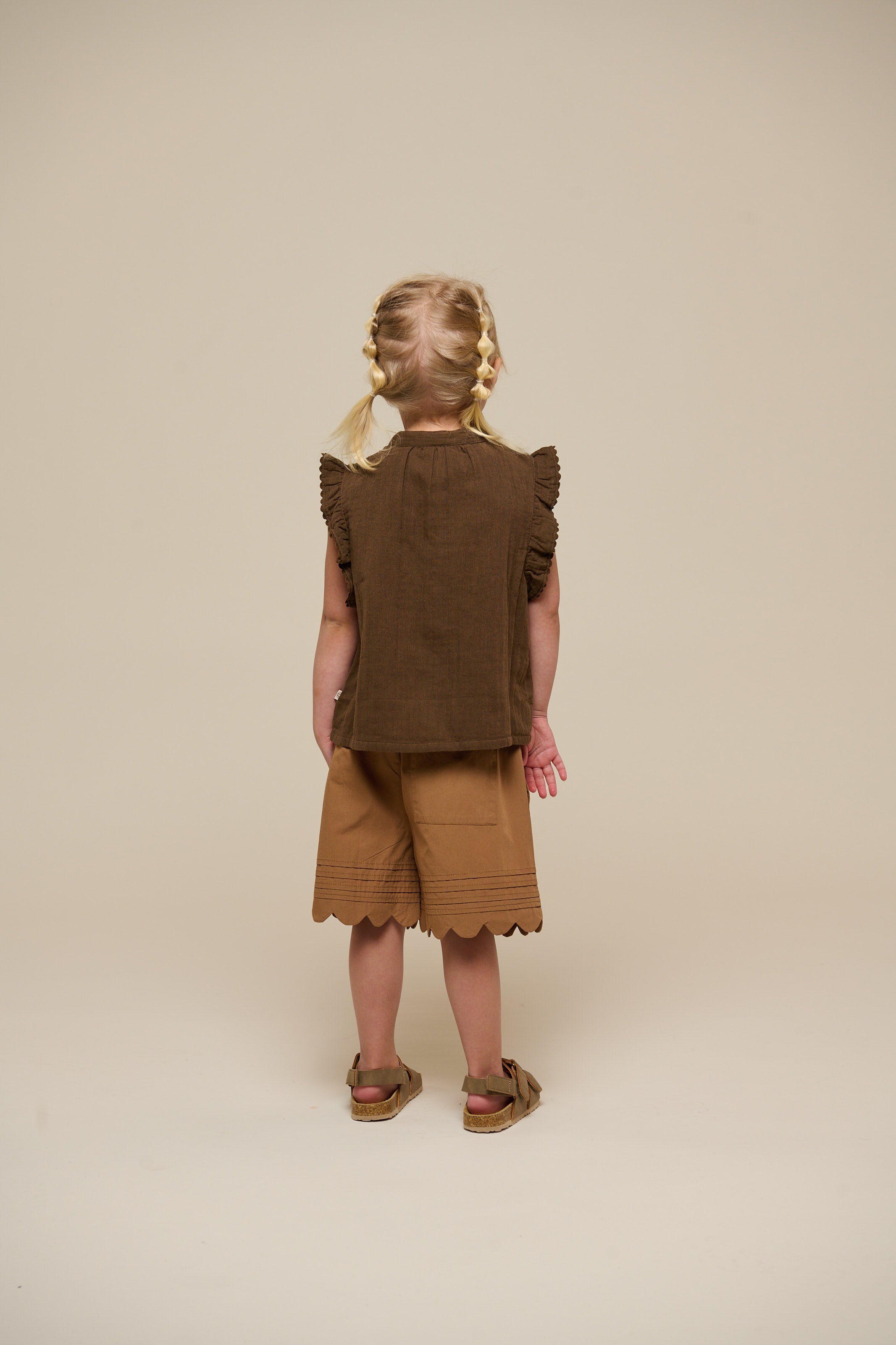 Poplinshorts met Geschulpte Rand - Kids - Coconut | 101044 Joy