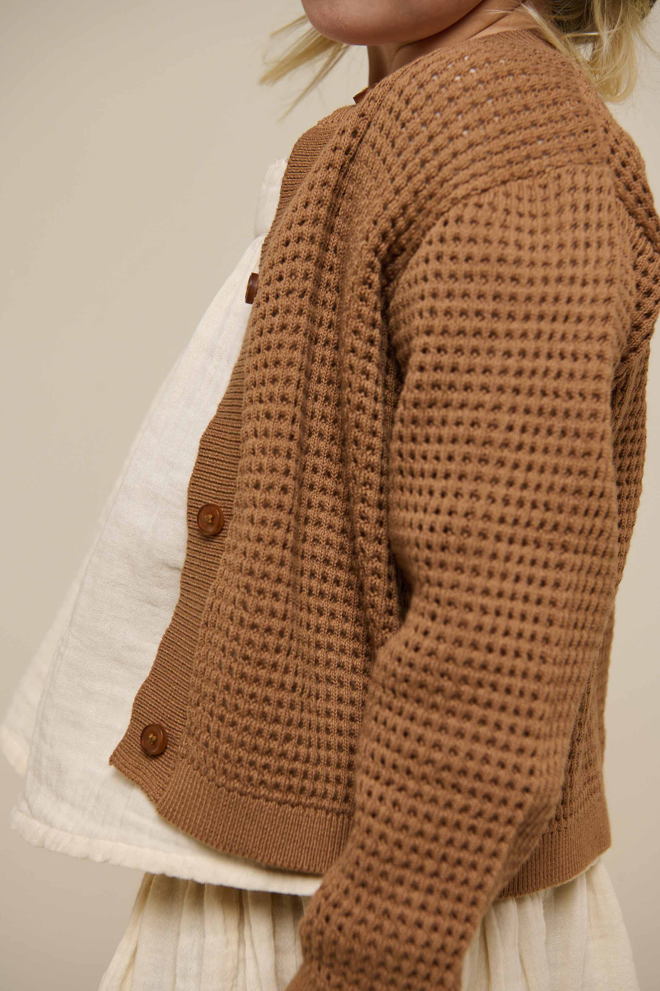 Katoenen gebreid vest - Kids - Coconut | 101271 Katie