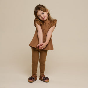 Modal Rib Leggings - Kids - Coconut | 101324 Lottie