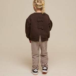 Sweatshirt met strikdetail - Kids - Chocolate | 100814 Ruth