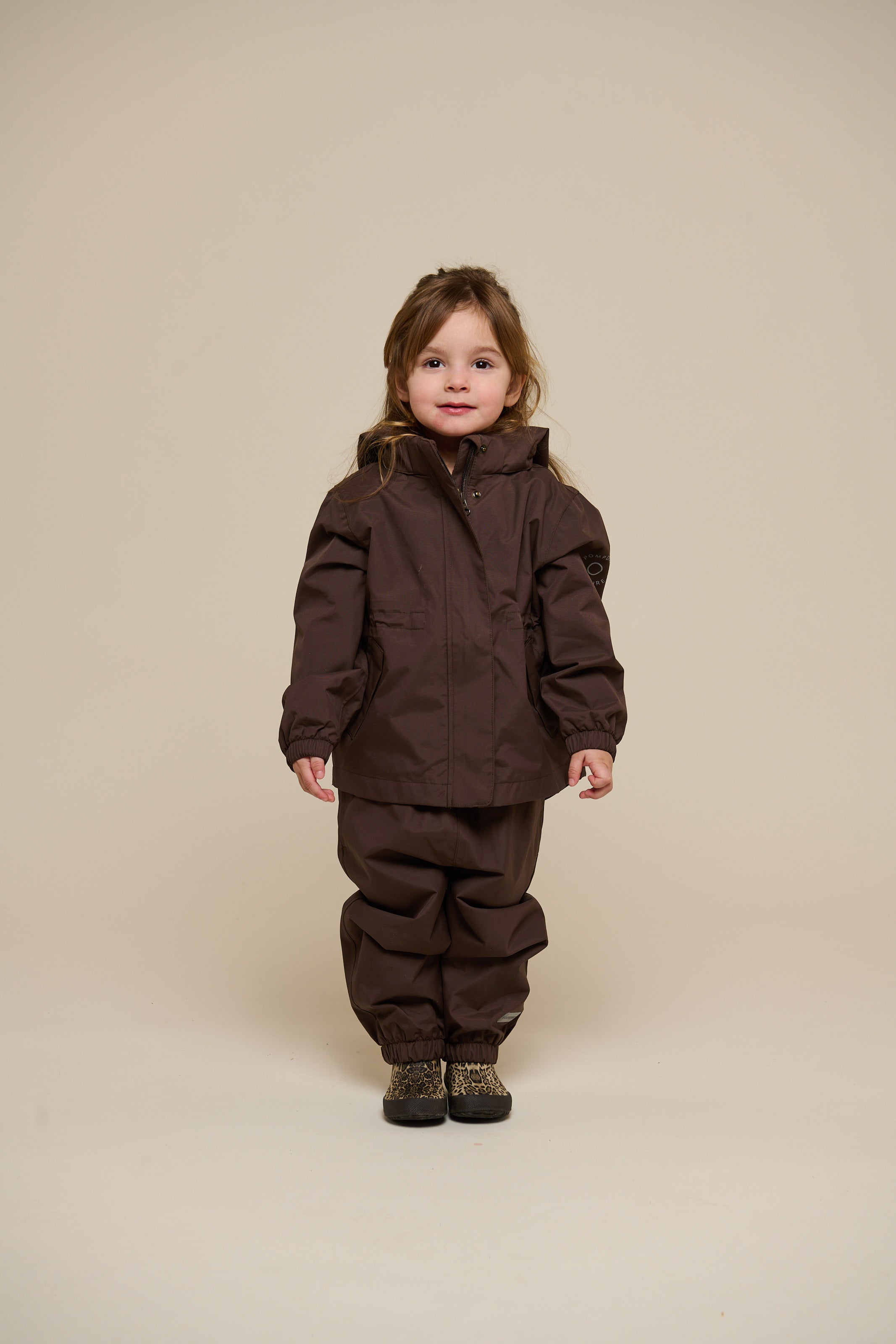 Shell-jas met trekkoord - Kids - Chocolate | 100497 Lucy