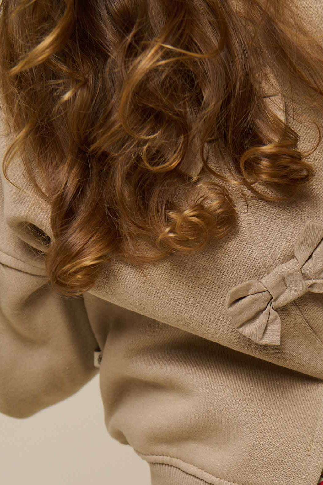 Sweatshirt met strikdetail - Kids - Caffe Latte | 100816 Ruth