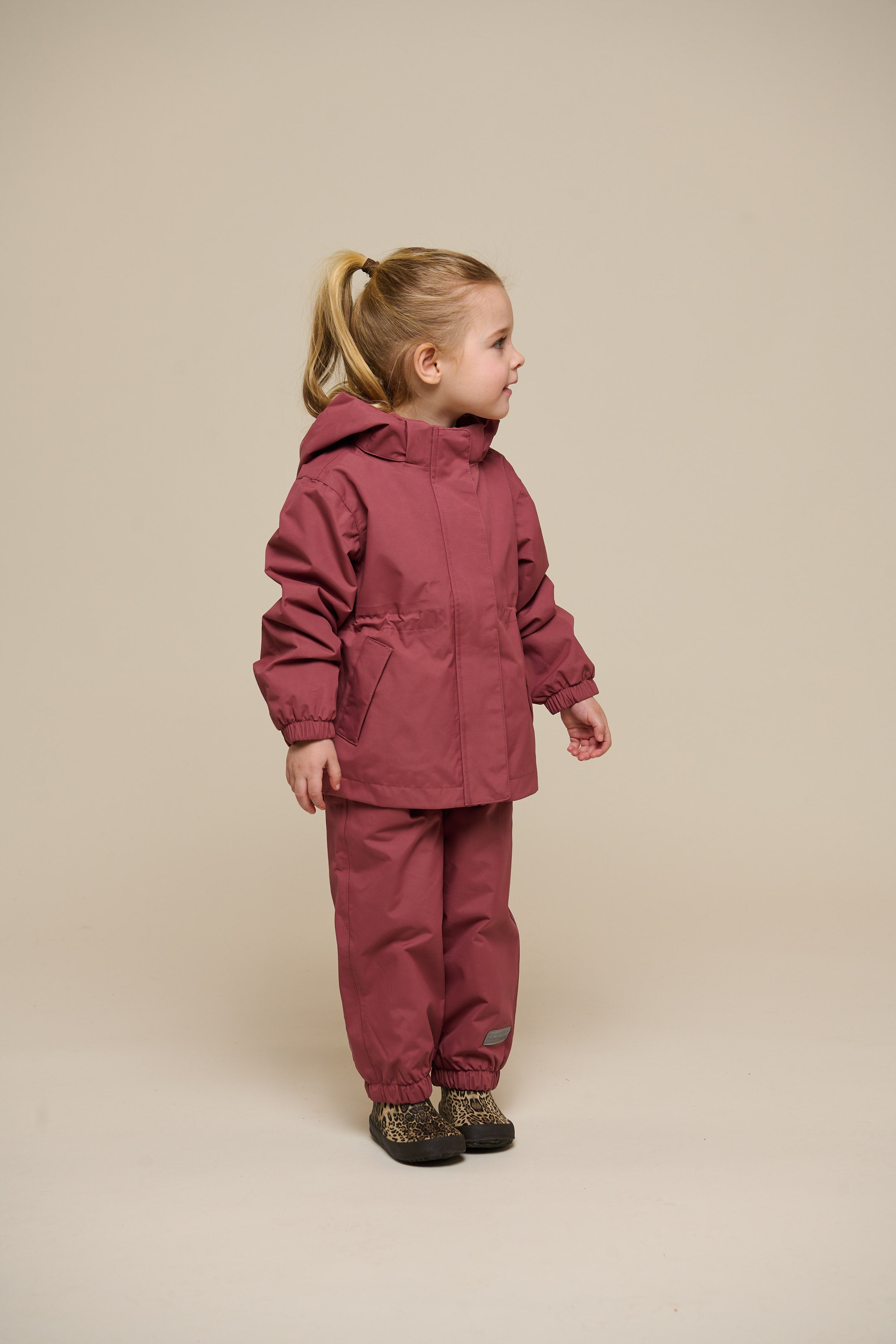 Shell-jas met trekkoord - Kids - Vintage Red | 100495 Lucy