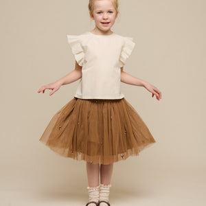 Tule rok met honingbij - Tween - Coconut | 100969 Daisy