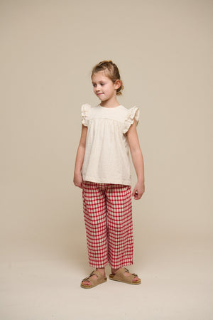 Jersey blouse met Ric Rac Ruche - Tween - Offwhite | 101071 Gabriella