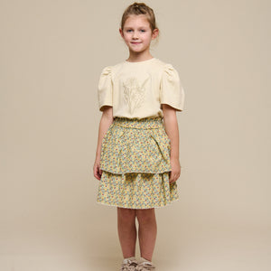 T-shirt met Borduursel - Tween - Offwhite | 101236 Amanda