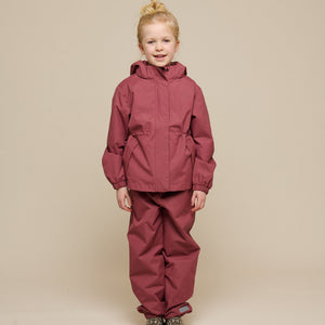 Shell-jas met trekkoord - Tween - Vintage Red | 100496 Lucy