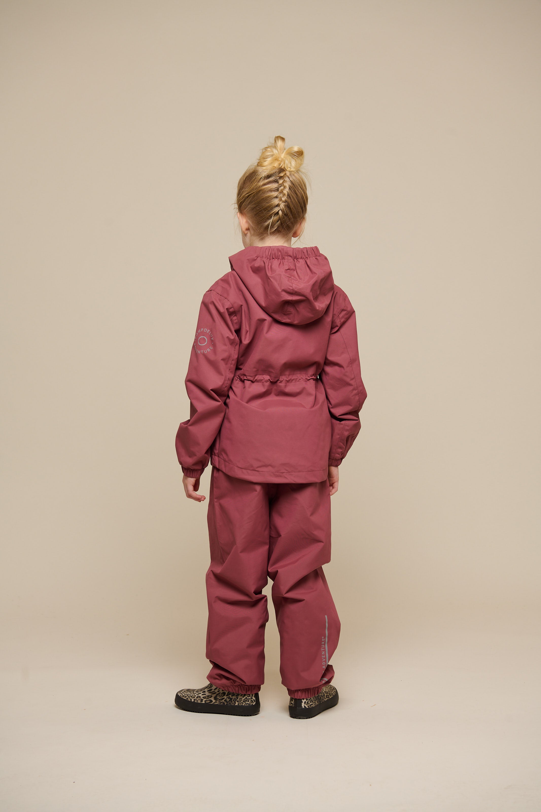 Shell-jas met trekkoord - Tween - Vintage Red | 100496 Lucy