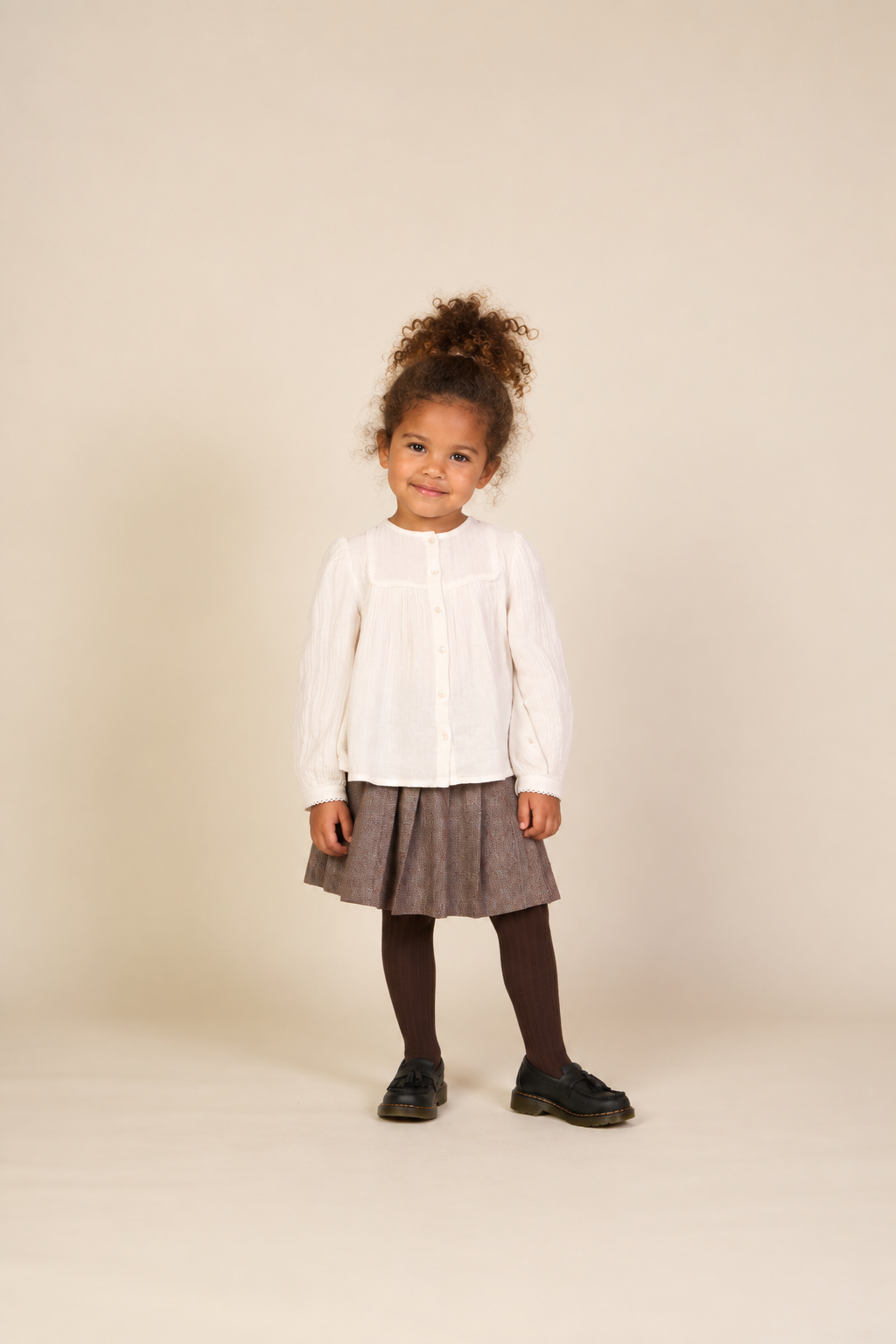 Blouse van double gauze katoen Kids - Offwhite | 101461 Celina