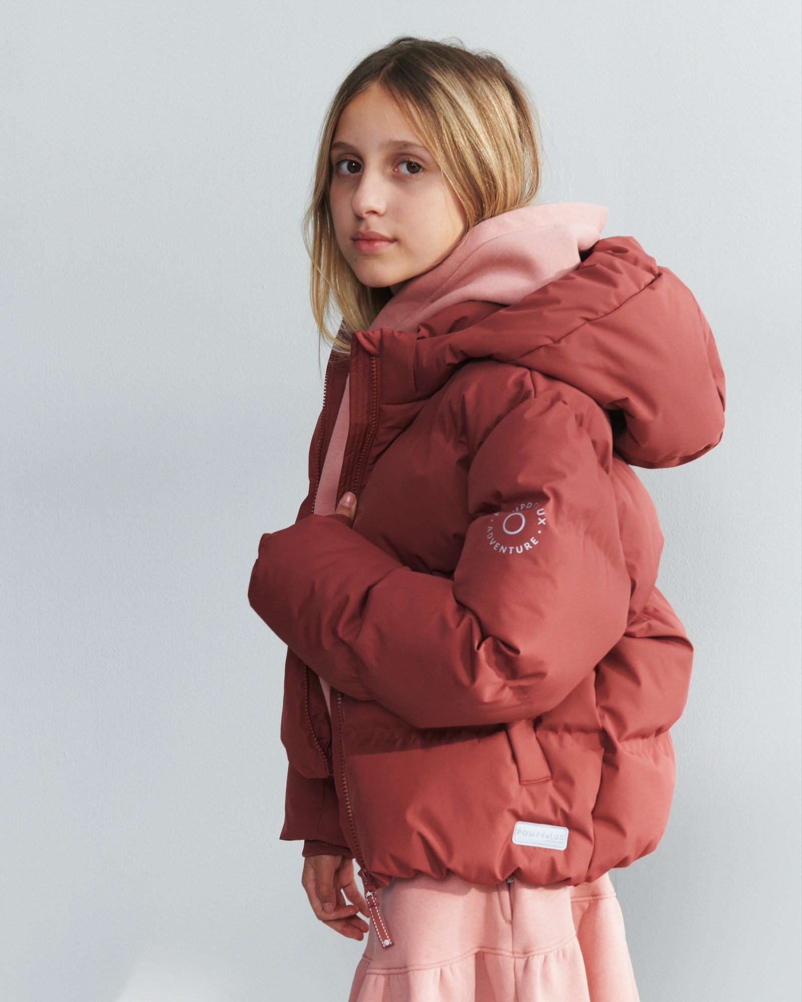 Winter Puffer Jacket - Tweens - Dark Rose