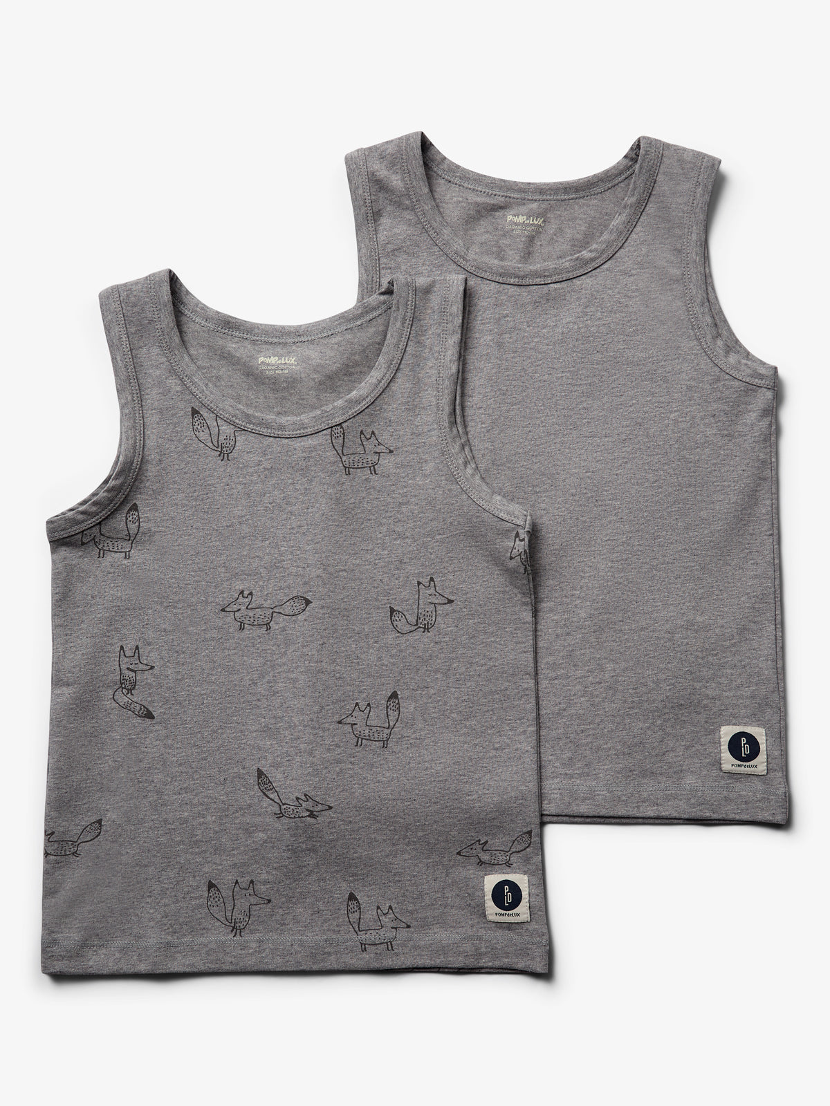 Onderhemd 2-pack - Tweens - Grey Melange