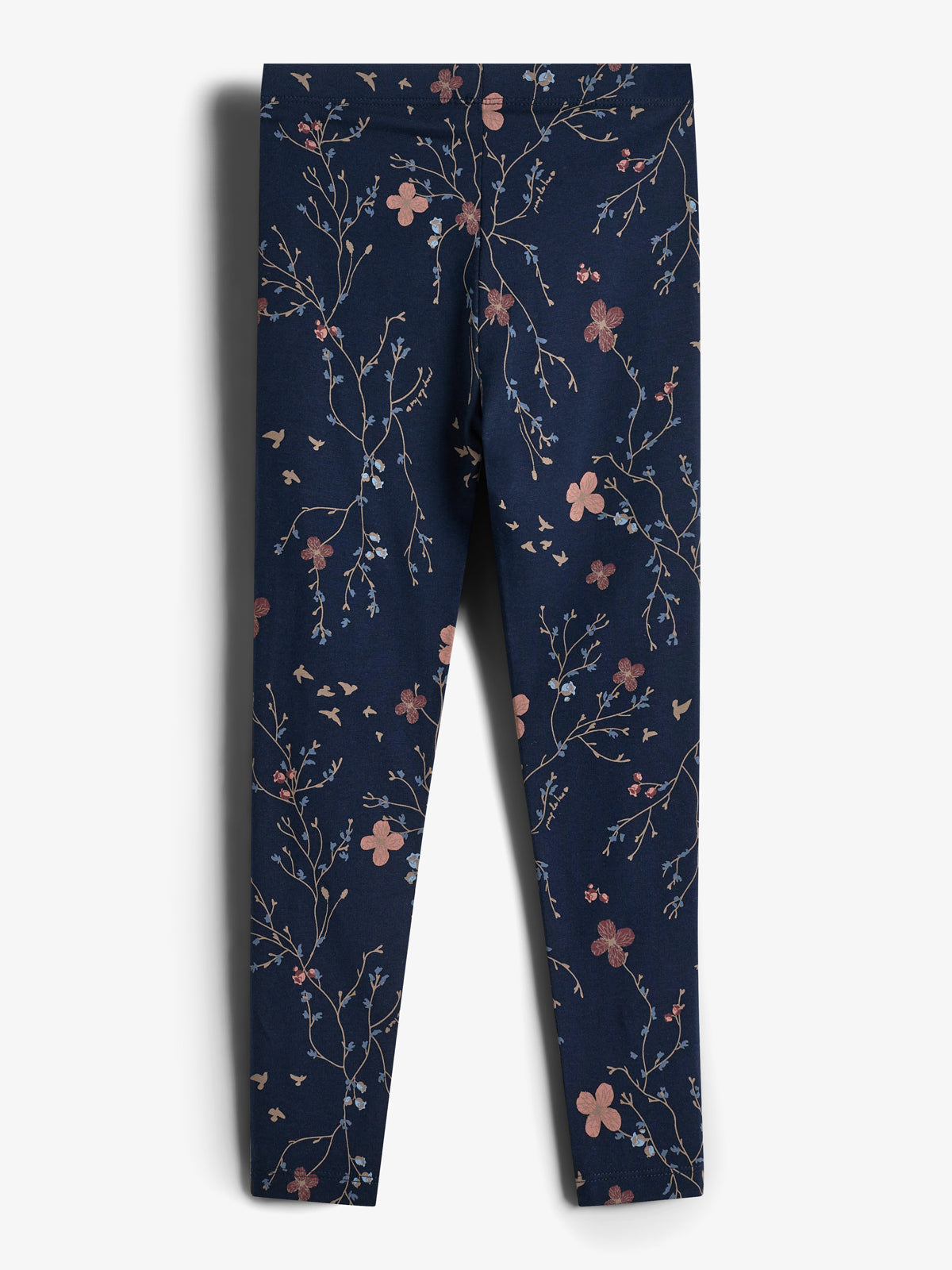 Jersey legging met bloemenprint - Tweens - Blue/Rose