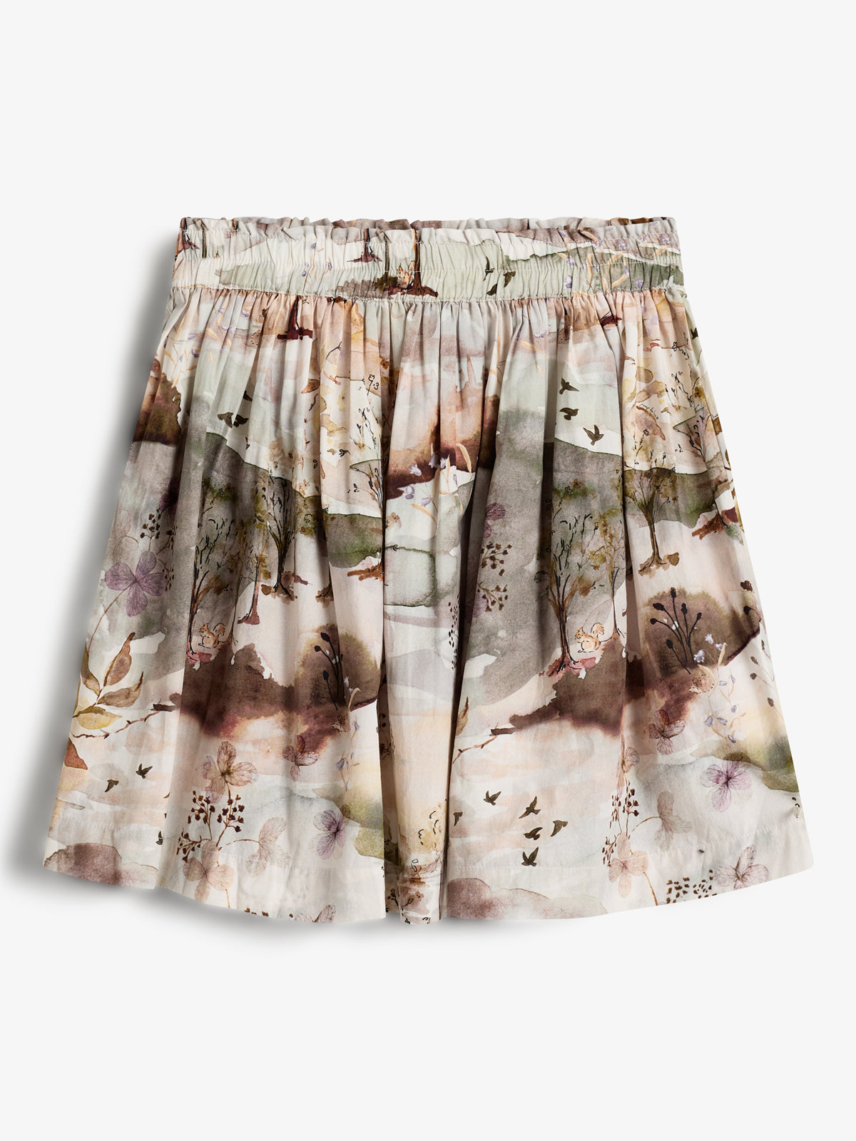 Popeline rok met landelijke print - Tweens - Moonlight/Purple